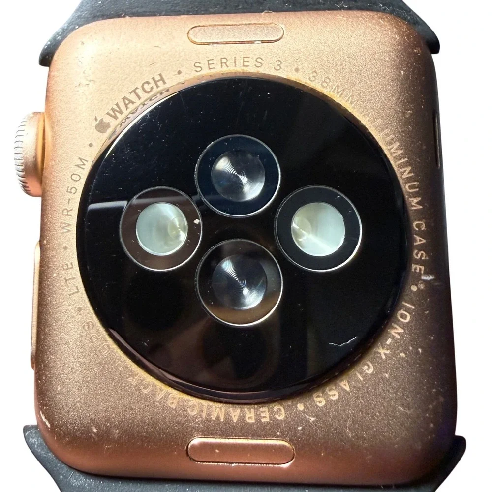 Apple Watch Series 3 38mm Rose Gold‎ Aluminum Case GPS LTE Cellular Extra Bands